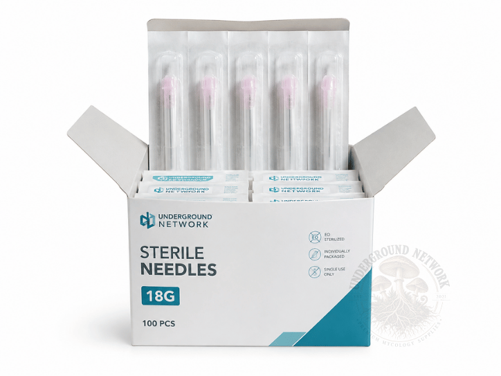 18G Sterile Needles – Individually Wrapped (Box)