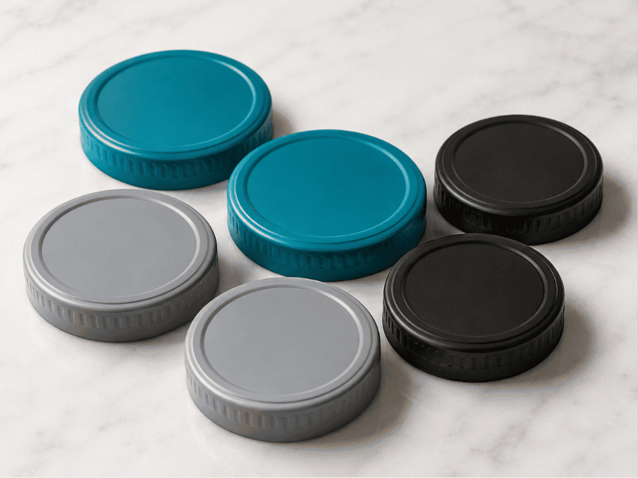 Autoclavable Leak-proof Wide-Mouth Mason Jar Lids 86mm – Heavy-Duty Polypropylene for Plant Tissue Culture/Mycology/Canning